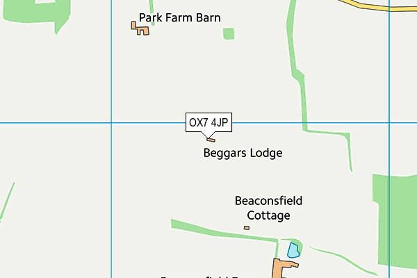 OX7 4JP map - OS VectorMap District (Ordnance Survey) OX7 4JP map - OS VectorMap District (Ordnance Survey)