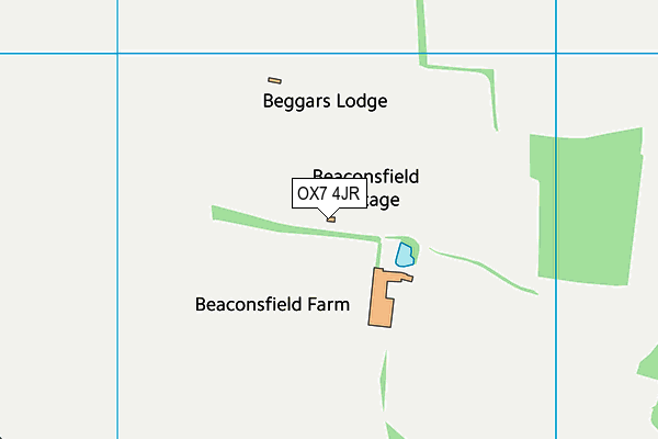 OX7 4JR map - OS VectorMap District (Ordnance Survey) OX7 4JR map - OS VectorMap District (Ordnance Survey)