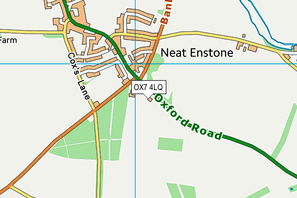 OX7 4LQ map - OS VectorMap District (Ordnance Survey) OX7 4LQ map - OS VectorMap District (Ordnance Survey)