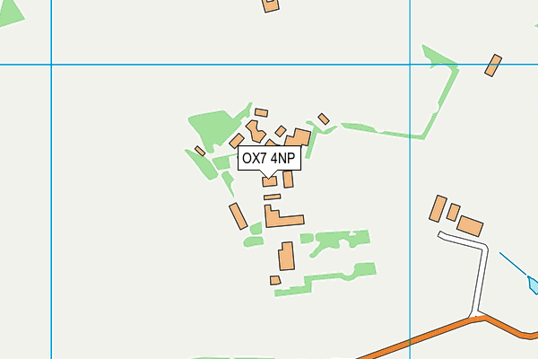 OX7 4NP map - OS VectorMap District (Ordnance Survey) OX7 4NP map - OS VectorMap District (Ordnance Survey)