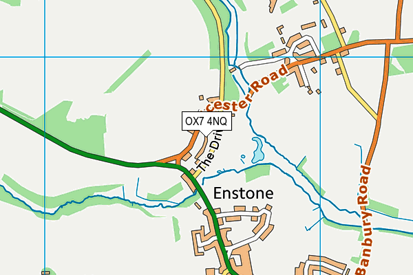 OX7 4NQ map - OS VectorMap District (Ordnance Survey) OX7 4NQ map - OS VectorMap District (Ordnance Survey)