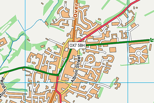 OX7 5BH map - OS VectorMap District (Ordnance Survey) OX7 5BH map - OS VectorMap District (Ordnance Survey)