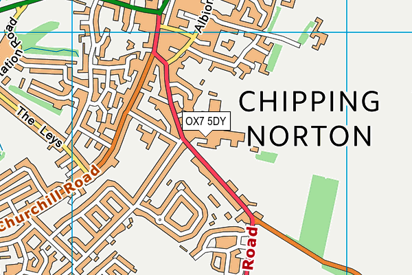 OX7 5DY map - OS VectorMap District (Ordnance Survey) OX7 5DY map - OS VectorMap District (Ordnance Survey)