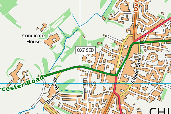 OX7 5ED map - OS VectorMap District (Ordnance Survey) OX7 5ED map - OS VectorMap District (Ordnance Survey)