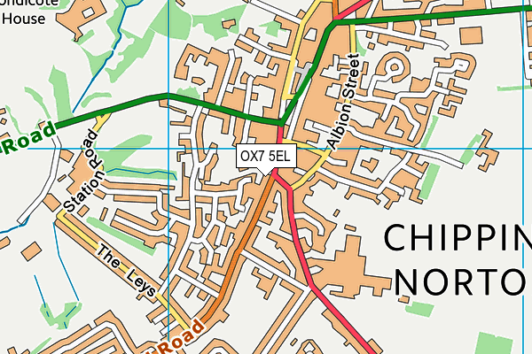 OX7 5EL map - OS VectorMap District (Ordnance Survey) OX7 5EL map - OS VectorMap District (Ordnance Survey)