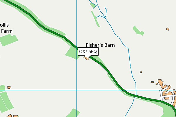 OX7 5FQ map - OS VectorMap District (Ordnance Survey) OX7 5FQ map - OS VectorMap District (Ordnance Survey)