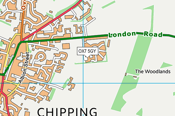 OX7 5GY map - OS VectorMap District (Ordnance Survey) OX7 5GY map - OS VectorMap District (Ordnance Survey)