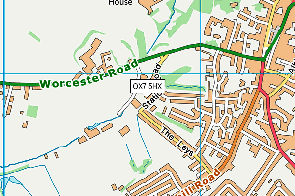 OX7 5HX map - OS VectorMap District (Ordnance Survey) OX7 5HX map - OS VectorMap District (Ordnance Survey)