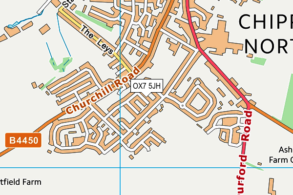 OX7 5JH map - OS VectorMap District (Ordnance Survey) OX7 5JH map - OS VectorMap District (Ordnance Survey)