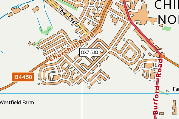 OX7 5JQ map - OS VectorMap District (Ordnance Survey) OX7 5JQ map - OS VectorMap District (Ordnance Survey)