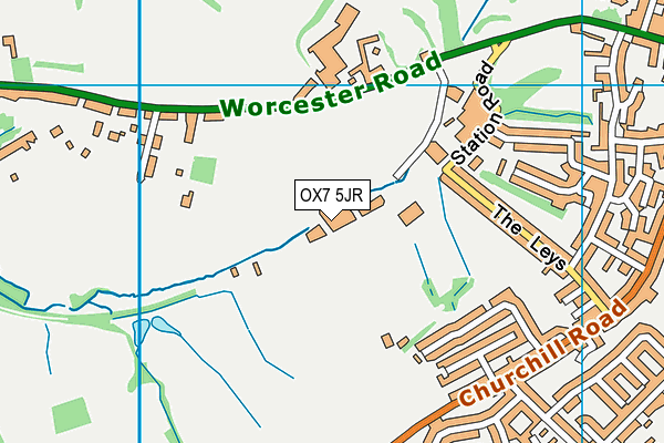 OX7 5JR map - OS VectorMap District (Ordnance Survey) OX7 5JR map - OS VectorMap District (Ordnance Survey)