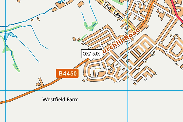 OX7 5JX map - OS VectorMap District (Ordnance Survey) OX7 5JX map - OS VectorMap District (Ordnance Survey)