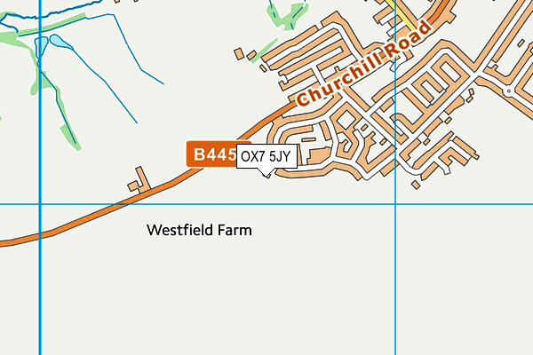 OX7 5JY map - OS VectorMap District (Ordnance Survey) OX7 5JY map - OS VectorMap District (Ordnance Survey)