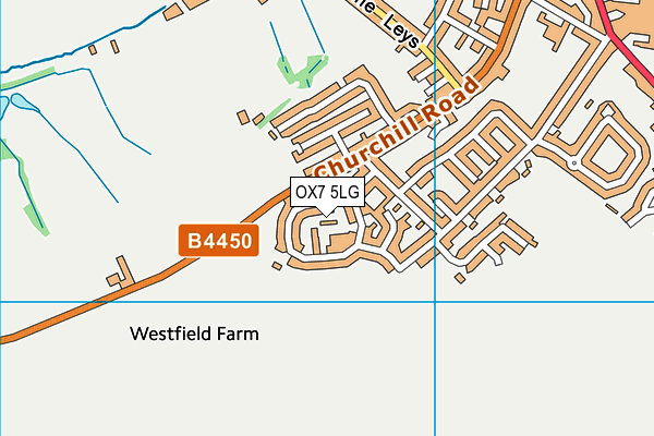 OX7 5LG map - OS VectorMap District (Ordnance Survey) OX7 5LG map - OS VectorMap District (Ordnance Survey)