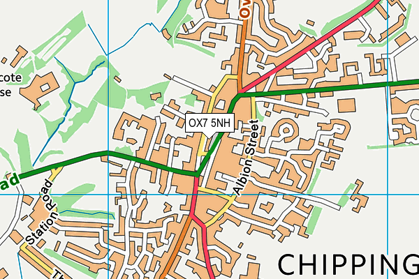 OX7 5NH map - OS VectorMap District (Ordnance Survey) OX7 5NH map - OS VectorMap District (Ordnance Survey)