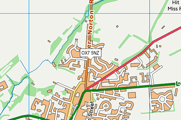 OX7 5NZ map - OS VectorMap District (Ordnance Survey)