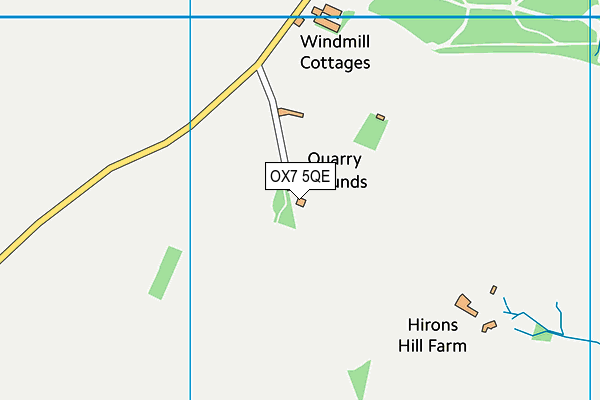 OX7 5QE map - OS VectorMap District (Ordnance Survey) OX7 5QE map - OS VectorMap District (Ordnance Survey)