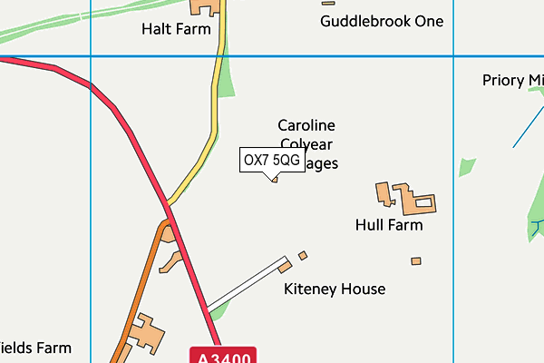 OX7 5QG map - OS VectorMap District (Ordnance Survey) OX7 5QG map - OS VectorMap District (Ordnance Survey)