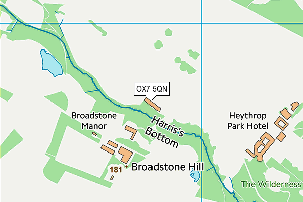 OX7 5QN map - OS VectorMap District (Ordnance Survey) OX7 5QN map - OS VectorMap District (Ordnance Survey)