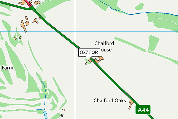 OX7 5QR map - OS VectorMap District (Ordnance Survey)