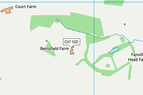 OX7 5SD map - OS VectorMap District (Ordnance Survey) OX7 5SD map - OS VectorMap District (Ordnance Survey)