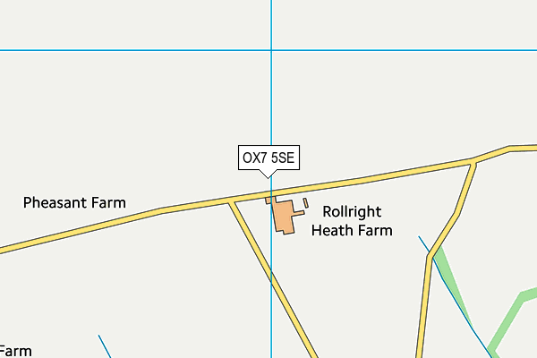 OX7 5SE map - OS VectorMap District (Ordnance Survey) OX7 5SE map - OS VectorMap District (Ordnance Survey)