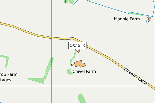 OX7 5TR map - OS VectorMap District (Ordnance Survey) OX7 5TR map - OS VectorMap District (Ordnance Survey)