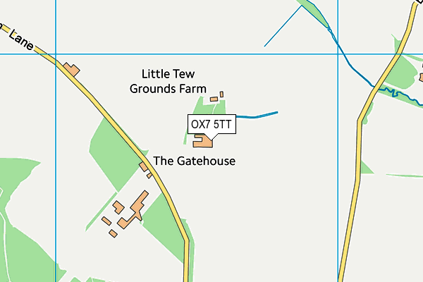 OX7 5TT map - OS VectorMap District (Ordnance Survey) OX7 5TT map - OS VectorMap District (Ordnance Survey)
