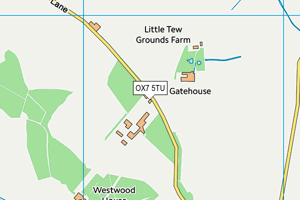 OX7 5TU map - OS VectorMap District (Ordnance Survey) OX7 5TU map - OS VectorMap District (Ordnance Survey)