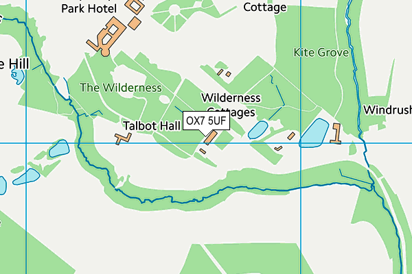 OX7 5UF map - OS VectorMap District (Ordnance Survey) OX7 5UF map - OS VectorMap District (Ordnance Survey)