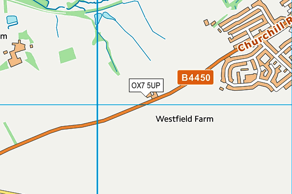 OX7 5UP map - OS VectorMap District (Ordnance Survey) OX7 5UP map - OS VectorMap District (Ordnance Survey)