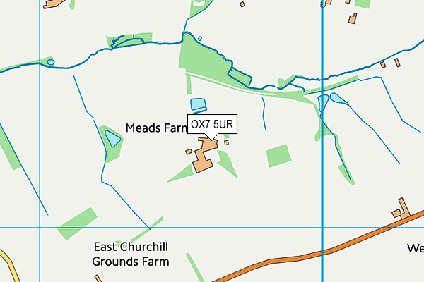 OX7 5UR map - OS VectorMap District (Ordnance Survey) OX7 5UR map - OS VectorMap District (Ordnance Survey)