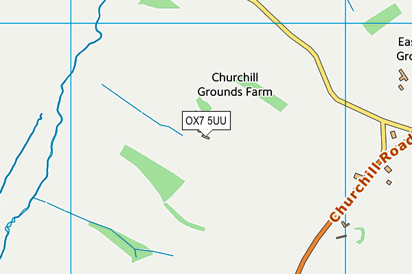 OX7 5UU map - OS VectorMap District (Ordnance Survey) OX7 5UU map - OS VectorMap District (Ordnance Survey)
