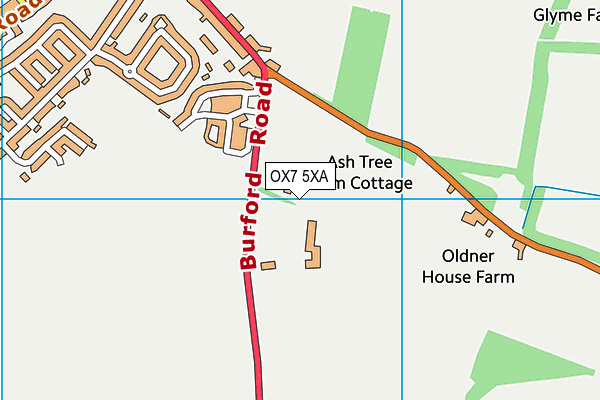 OX7 5XA map - OS VectorMap District (Ordnance Survey) OX7 5XA map - OS VectorMap District (Ordnance Survey)