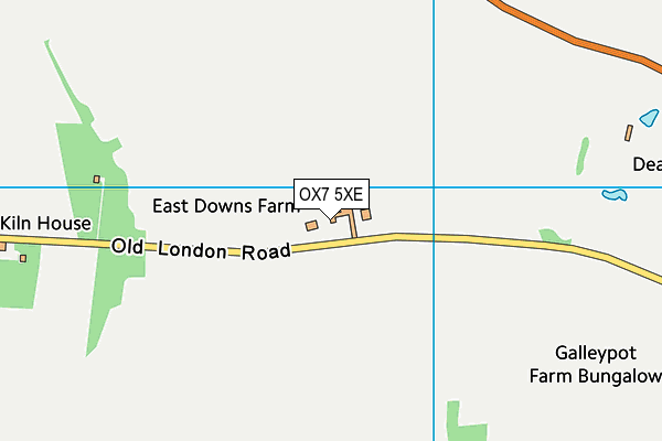 OX7 5XE map - OS VectorMap District (Ordnance Survey) OX7 5XE map - OS VectorMap District (Ordnance Survey)