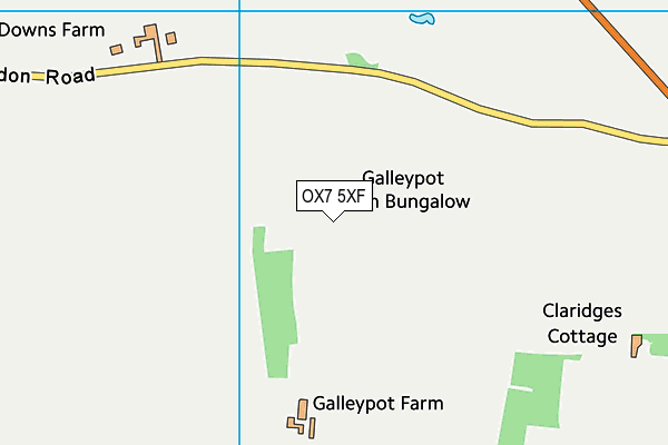 OX7 5XF map - OS VectorMap District (Ordnance Survey) OX7 5XF map - OS VectorMap District (Ordnance Survey)
