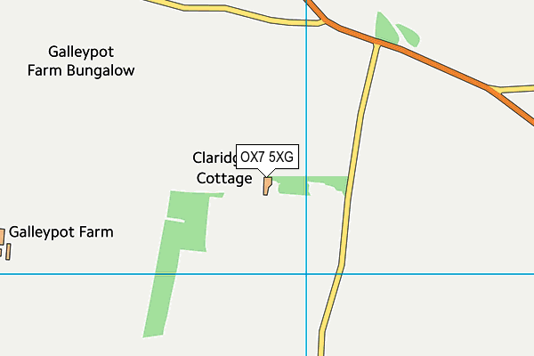 OX7 5XG map - OS VectorMap District (Ordnance Survey) OX7 5XG map - OS VectorMap District (Ordnance Survey)