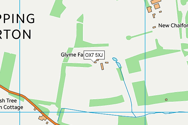 OX7 5XJ map - OS VectorMap District (Ordnance Survey) OX7 5XJ map - OS VectorMap District (Ordnance Survey)