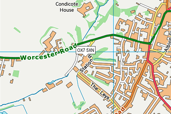 OX7 5XN map - OS VectorMap District (Ordnance Survey) OX7 5XN map - OS VectorMap District (Ordnance Survey)