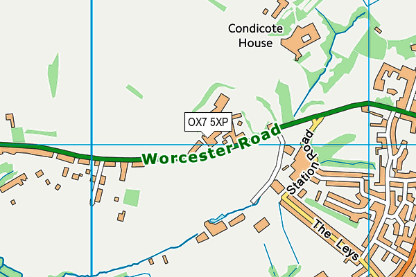OX7 5XP map - OS VectorMap District (Ordnance Survey) OX7 5XP map - OS VectorMap District (Ordnance Survey)