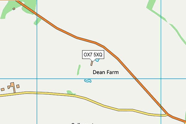 OX7 5XQ map - OS VectorMap District (Ordnance Survey) OX7 5XQ map - OS VectorMap District (Ordnance Survey)