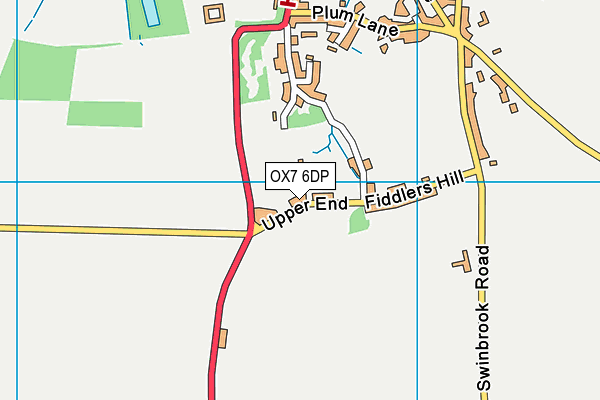 OX7 6DP map - OS VectorMap District (Ordnance Survey) OX7 6DP map - OS VectorMap District (Ordnance Survey)