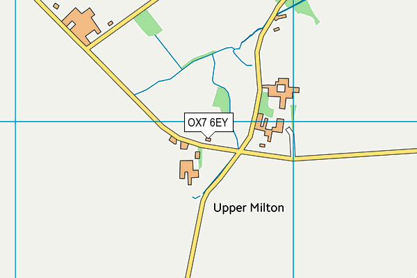 OX7 6EY map - OS VectorMap District (Ordnance Survey) OX7 6EY map - OS VectorMap District (Ordnance Survey)