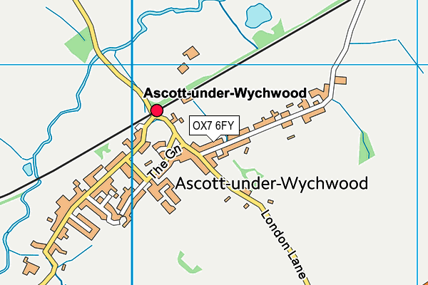 OX7 6FY map - OS VectorMap District (Ordnance Survey) OX7 6FY map - OS VectorMap District (Ordnance Survey)