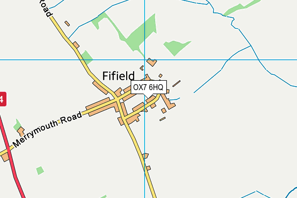 OX7 6HQ map - OS VectorMap District (Ordnance Survey) OX7 6HQ map - OS VectorMap District (Ordnance Survey)