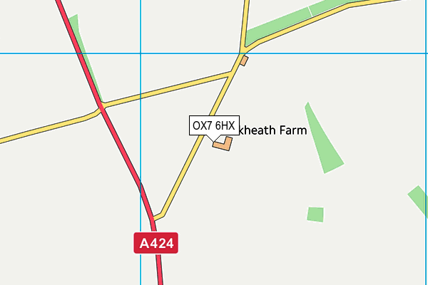 OX7 6HX map - OS VectorMap District (Ordnance Survey) OX7 6HX map - OS VectorMap District (Ordnance Survey)