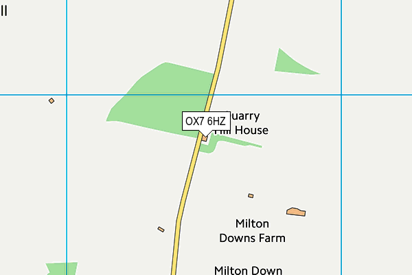 OX7 6HZ map - OS VectorMap District (Ordnance Survey) OX7 6HZ map - OS VectorMap District (Ordnance Survey)