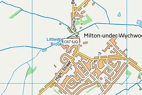OX7 6JQ map - OS VectorMap District (Ordnance Survey) OX7 6JQ map - OS VectorMap District (Ordnance Survey)