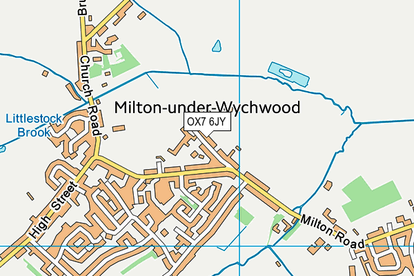 OX7 6JY map - OS VectorMap District (Ordnance Survey)