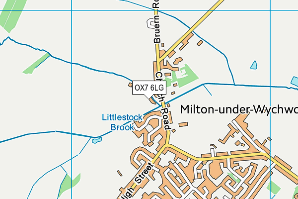 OX7 6LG map - OS VectorMap District (Ordnance Survey) OX7 6LG map - OS VectorMap District (Ordnance Survey)